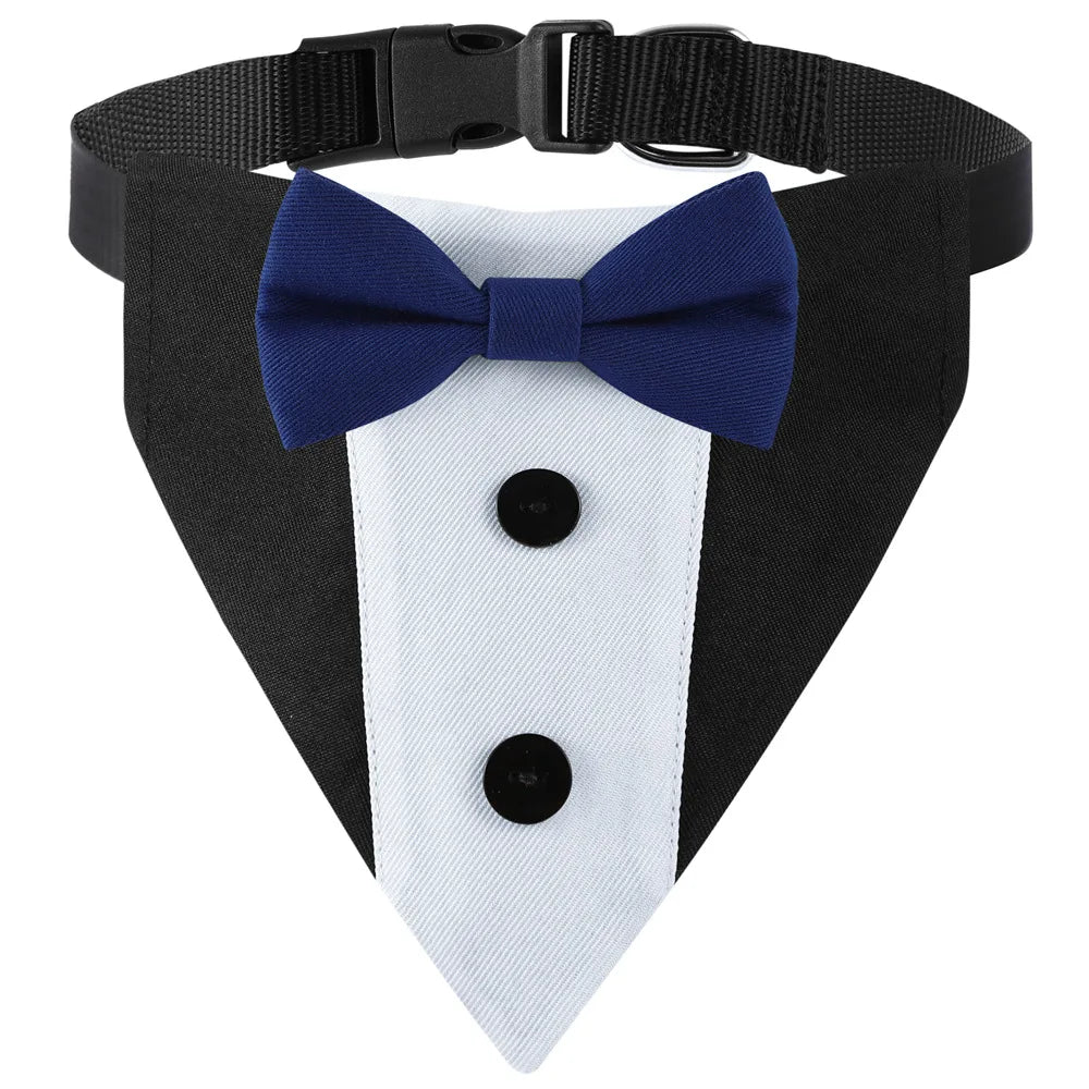 Sucado Pet Wedding Suit Bib & Bow Tie Collar – Party Costume