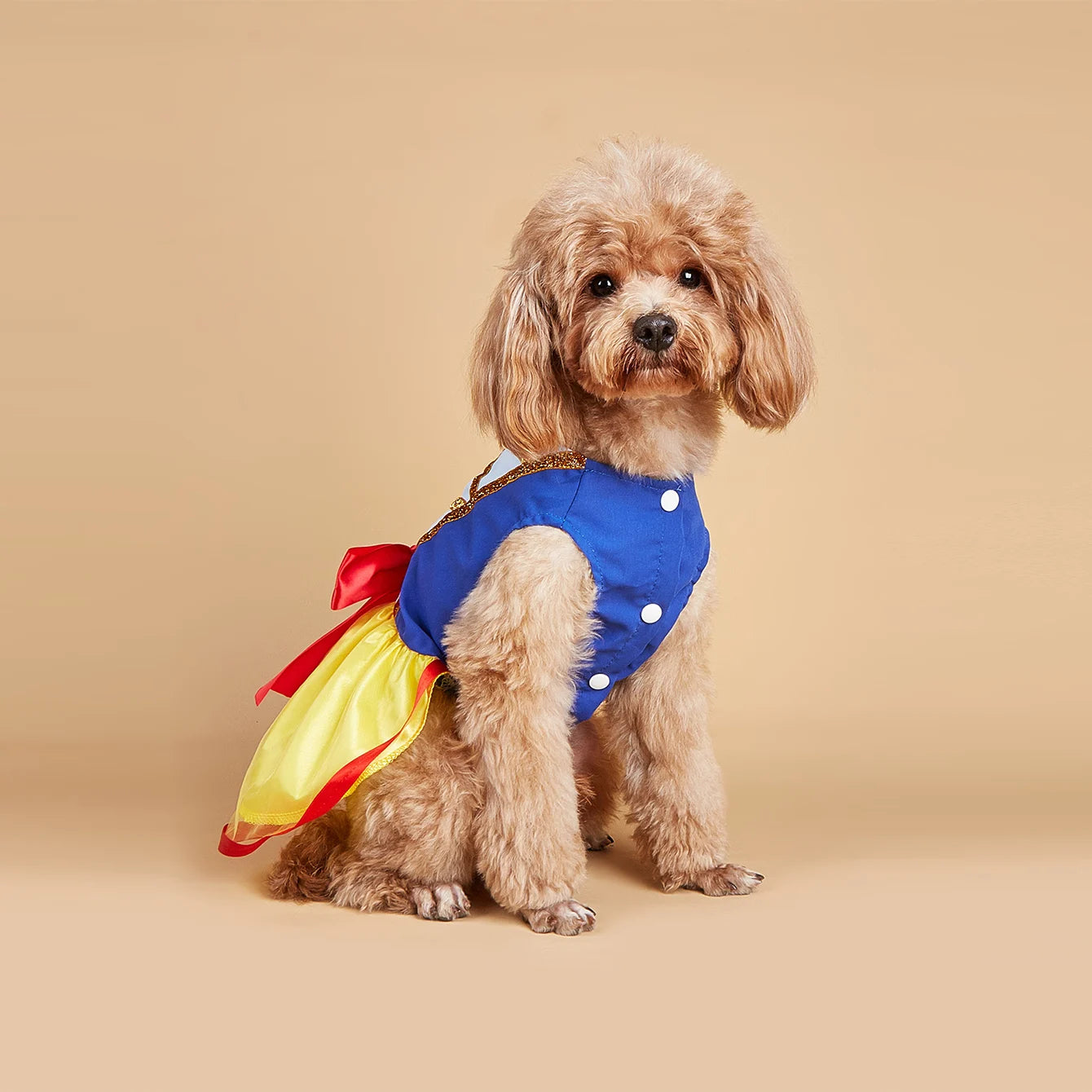 Snow White Princess Dog Dress – Costume for Christmas, Halloween & Special Occasions