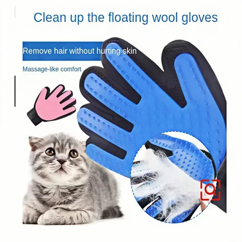 Pet Grooming & Deshedding Massage Glove
