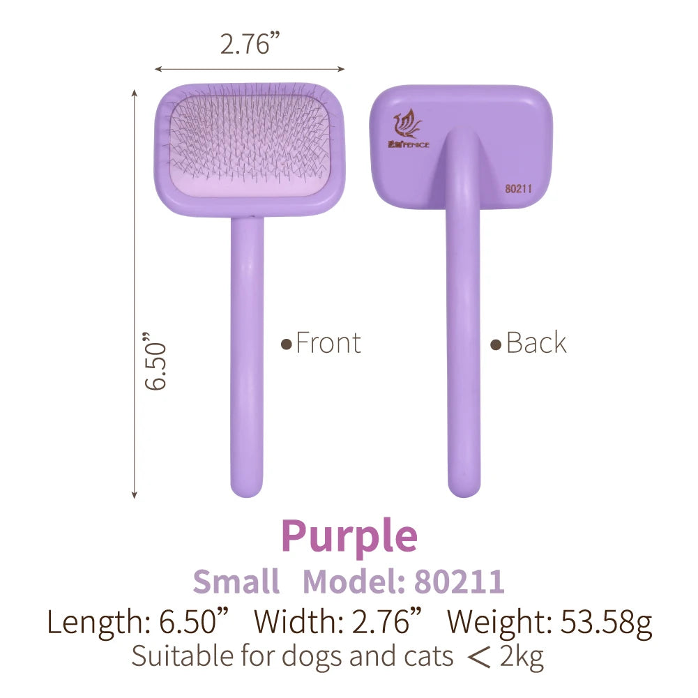 Fenice - Wooden Handle Pet Grooming Needle Comb (Voted No.1 Pet Brush Globally)