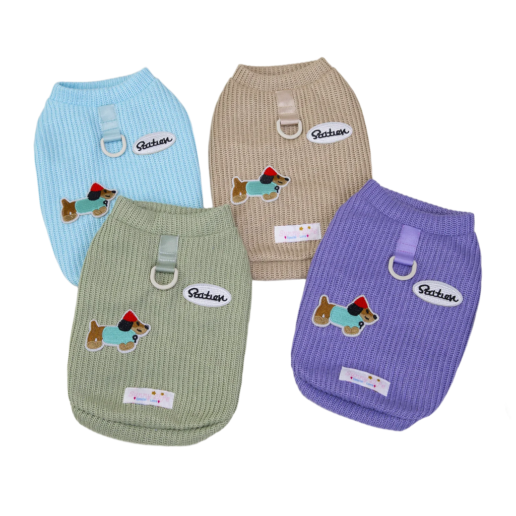 Knitted Pullover Dog Sweater – Winter Jumper for Small Dogs | S–XXL