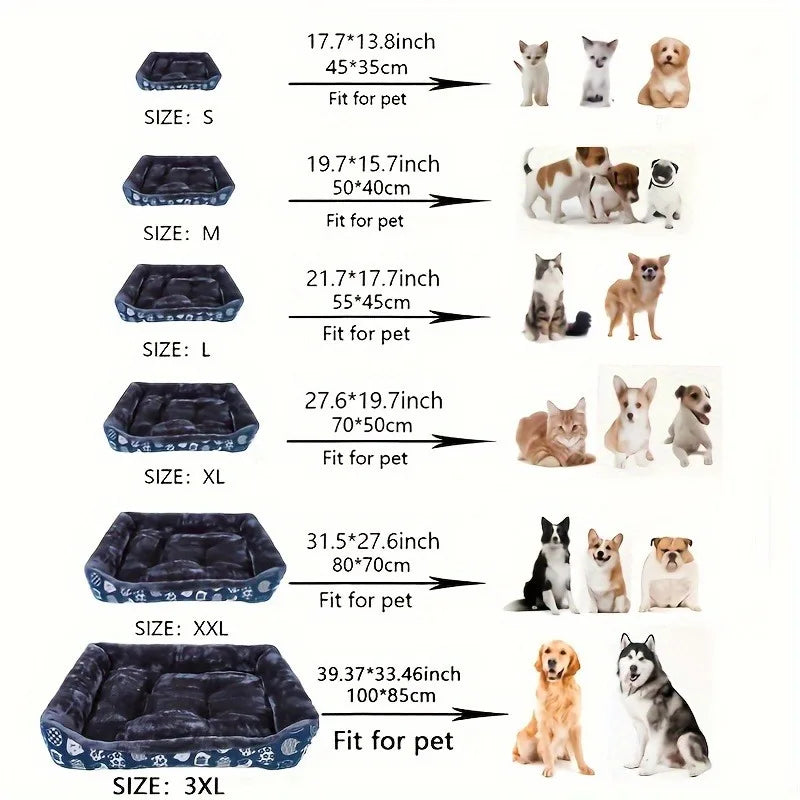 Convertible Dog Sofa Bed – Breathable Indoor Pet Bed for Dogs & Puppies | S–XXL