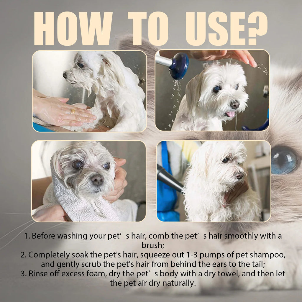 Anti-Flea Dog Shampoo – Mite & Dirt Removal Formula