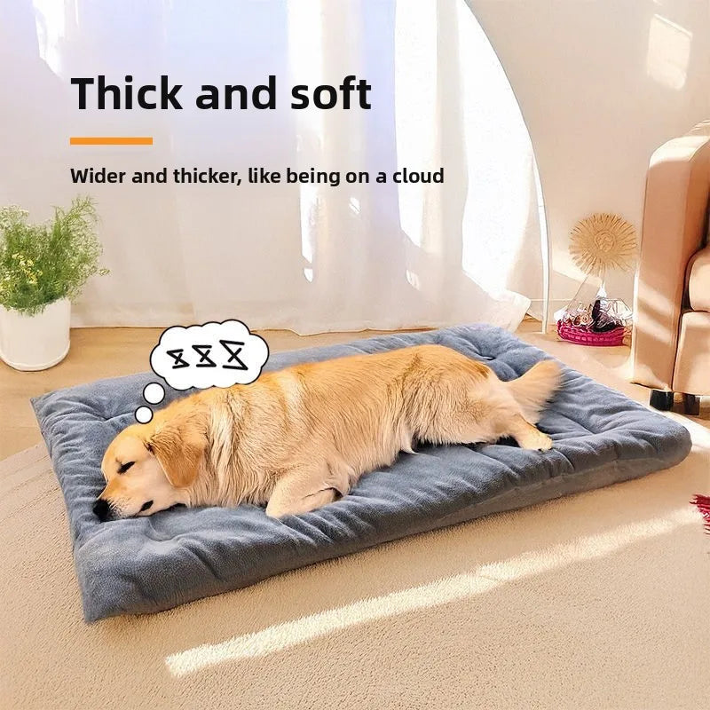 Double-Sided Cotton Dog Mat – Warm Fleece Sleeping Pad for Dogs | 90x45cm & 120x60cm