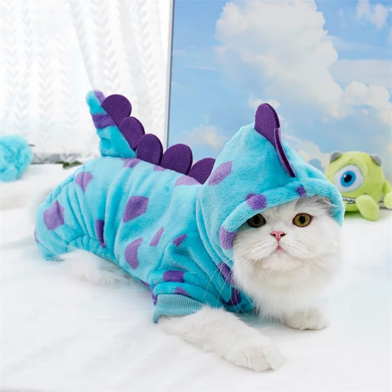 Dinosaur Plush 4-Leg Jumpsuit Pet Costume