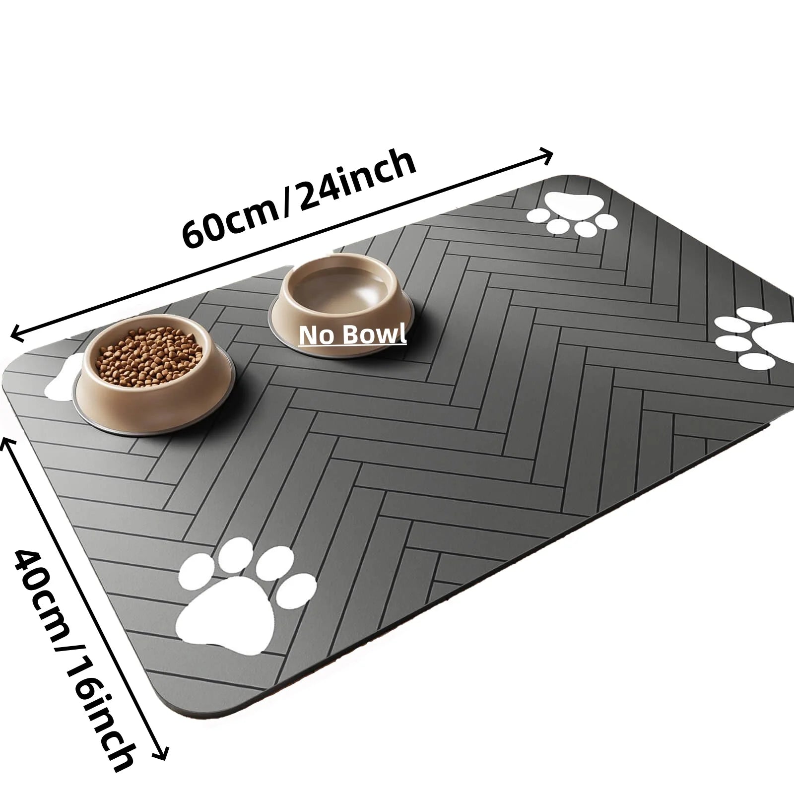 Diatomite Pet Feeding Mat – Absorbent, Durable, Quick-Dry Placemat for Dog & Cat Food Bowls | 3 Sizes