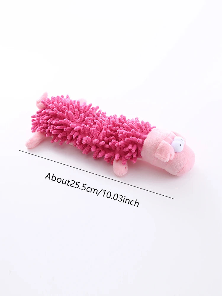 Squeaky Plush Frog & Hippo Dog Toy – Teeth Grinding Chew Toy
