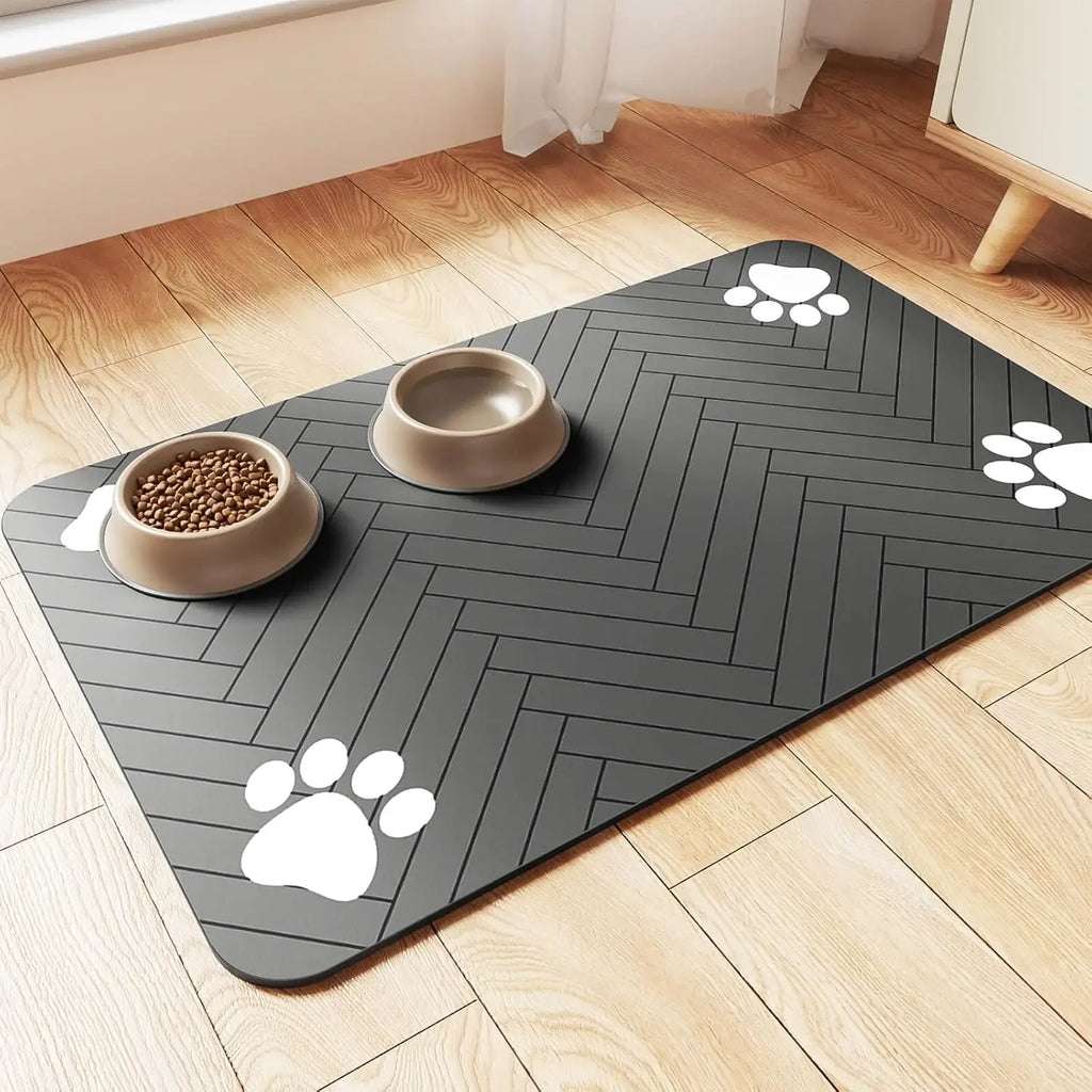 Diatomite Pet Feeding Mat – Absorbent, Durable, Quick-Dry Placemat for Dog & Cat Food Bowls | 3 Sizes