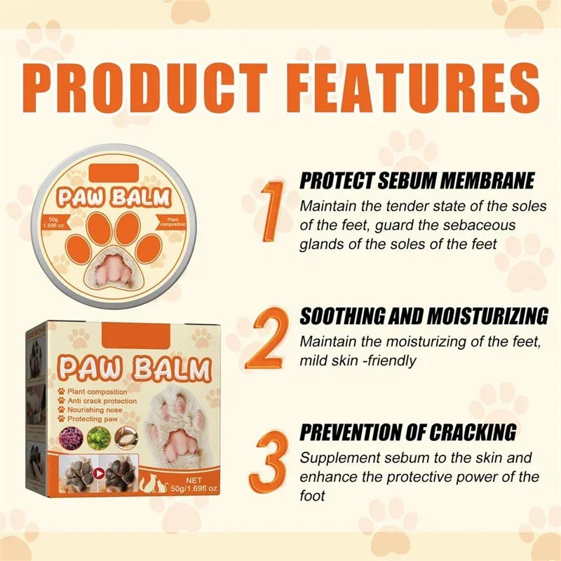 Natural Dog & Cat Paw Balm – Moisturising Paw & Nose Cream