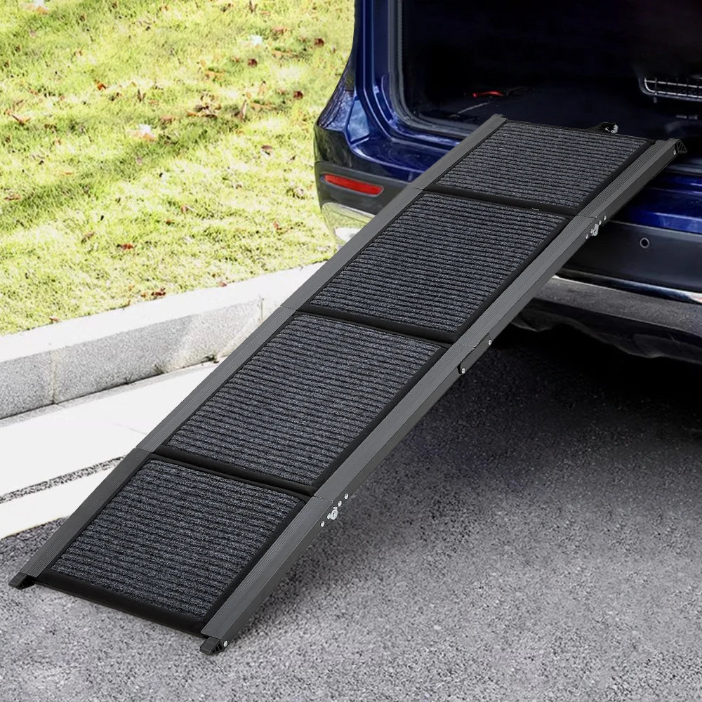 Voltsify Foldable Non-Slip Dog Car Ramp – 160x44cm (Supports All size Dogs)