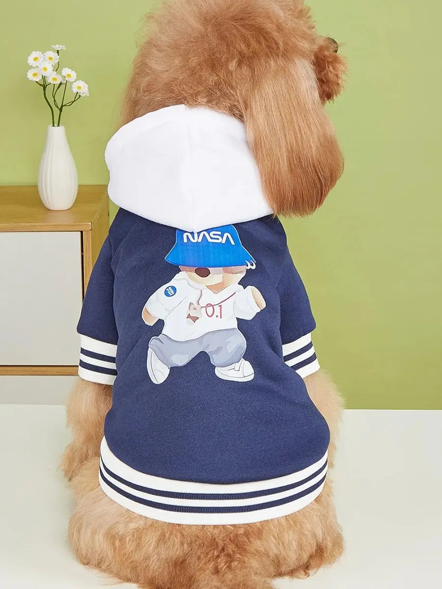 Running Bear Nasa Dog Jacket with Hat – Pet Coat