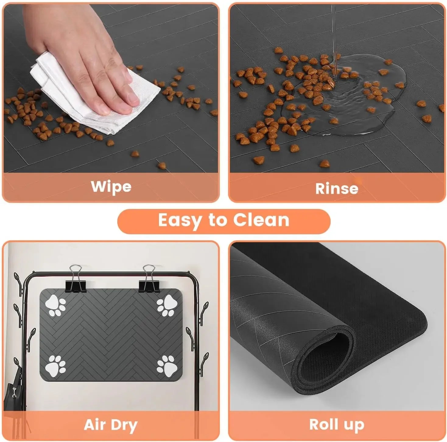 Diatomite Pet Feeding Mat – Absorbent, Durable, Quick-Dry Placemat for Dog & Cat Food Bowls | 3 Sizes