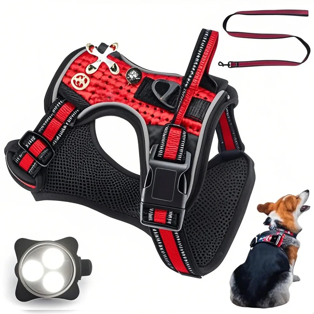 Fashionable NP Dog Harness – Reflective & Adjustable - EVA Mesh (LUXE Collection)