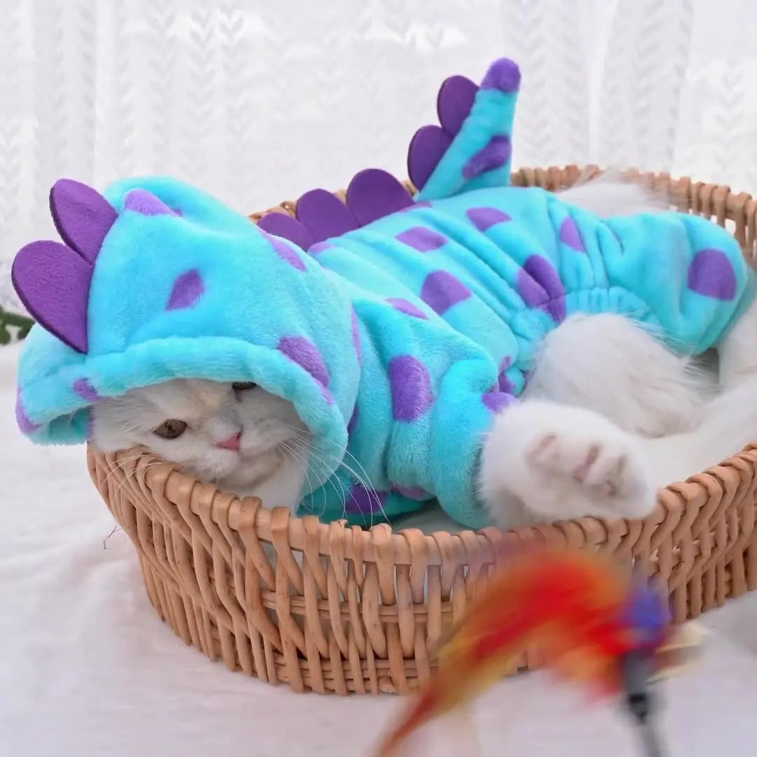 Dinosaur Plush 4-Leg Jumpsuit Pet Costume