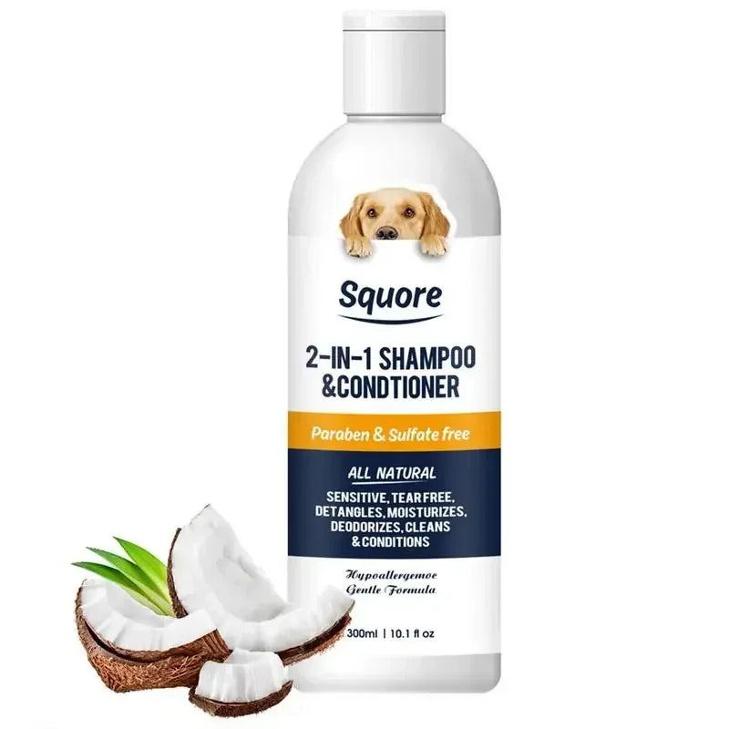 2-in-1 Natural Puppy Shampoo & Conditioner 300ml – pH Balanced