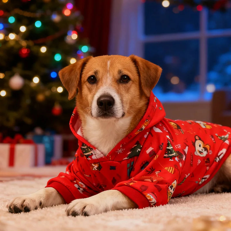 Christmas Dog Hoodie – Festive Holiday Jumper for Dogs | S–XXL