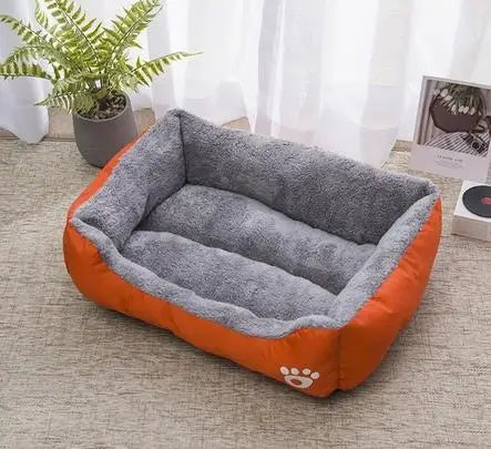 Corduroy Animal Print Pet Mat – Soft Breathable Dog & Cat Cushion | 5 Sizes