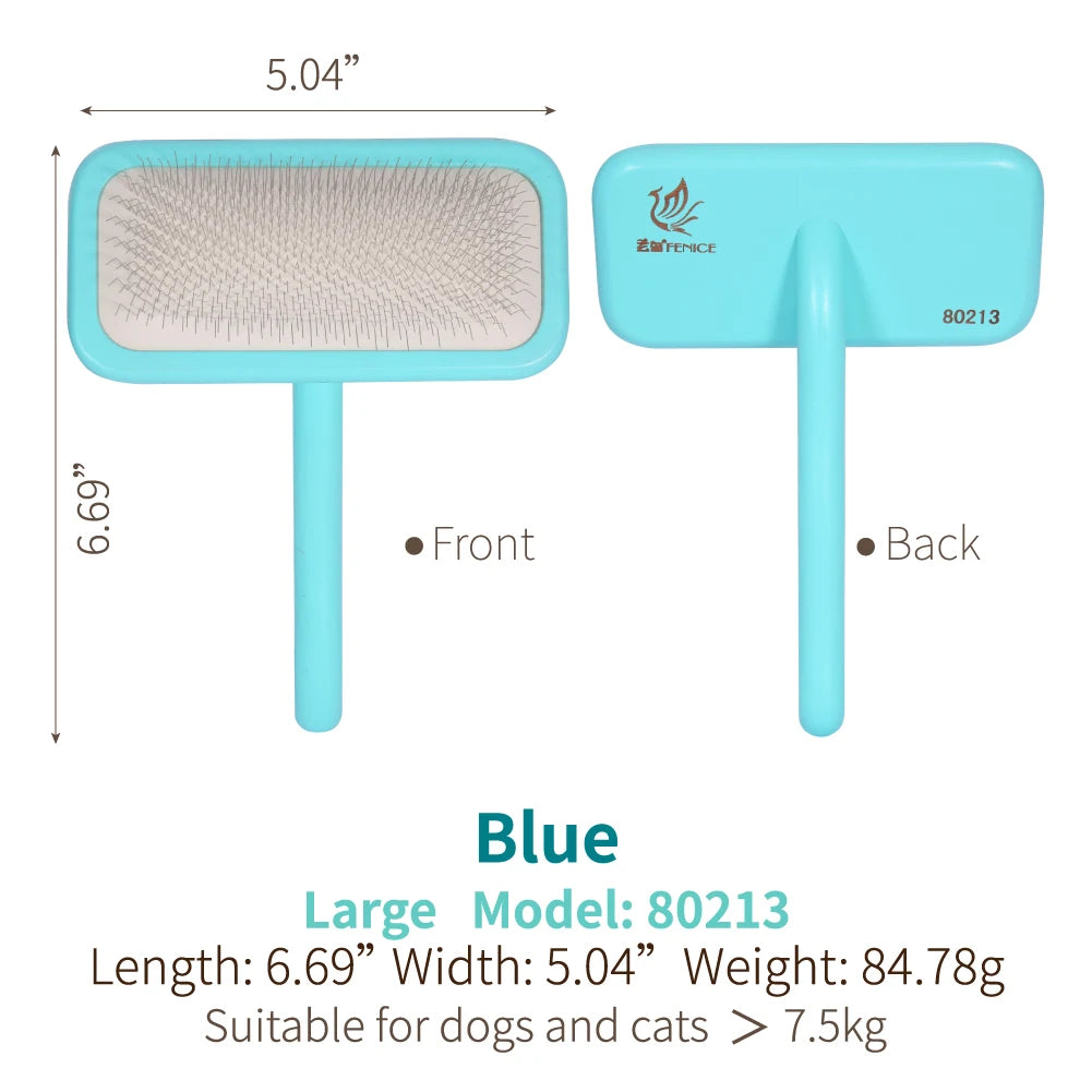 Fenice - Wooden Handle Pet Grooming Needle Comb (Voted No.1 Pet Brush Globally)