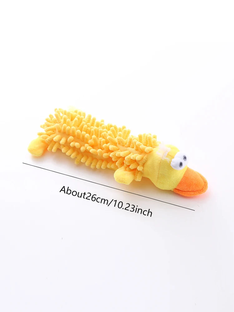 Squeaky Plush Frog & Hippo Dog Toy – Teeth Grinding Chew Toy