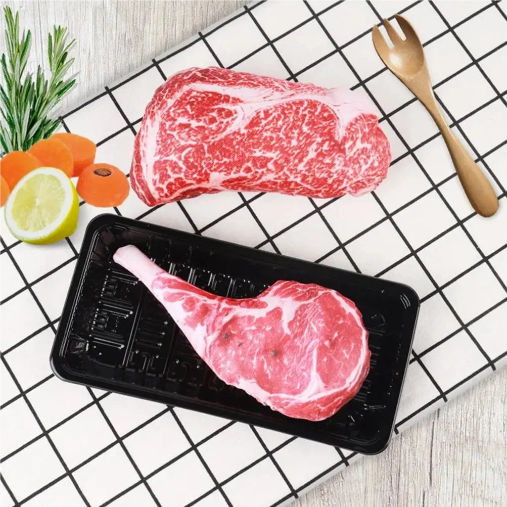 Squeaky Bone, Steak & Carrot Dog Chew Toy – Bite-Resistant Training Toy