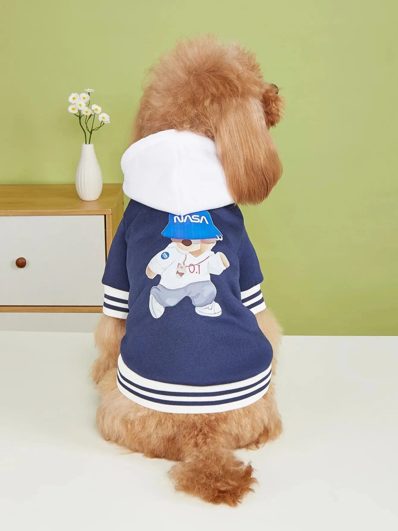 Running Bear Nasa Dog Jacket with Hat – Pet Coat