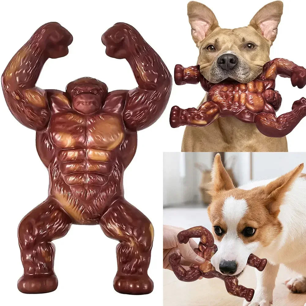 Indestructible Gorilla Dog Chew Toy – For Aggressive Chewers