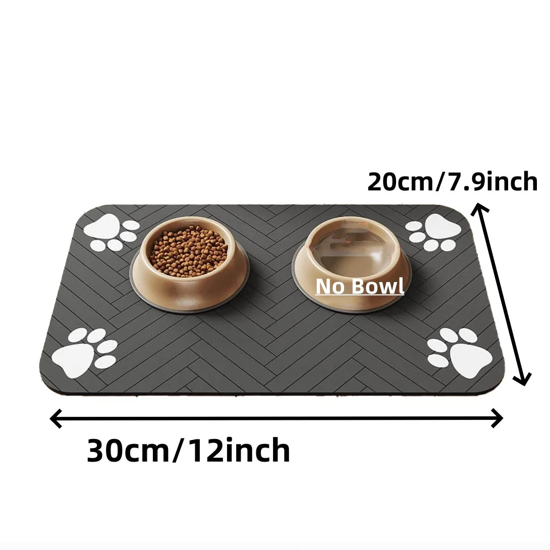 Diatomite Pet Feeding Mat – Absorbent, Durable, Quick-Dry Placemat for Dog & Cat Food Bowls | 3 Sizes