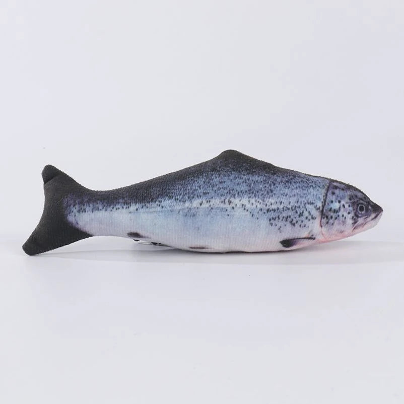Realistic Fish Cat Toy – PP Cotton Plush Catnip-Style Chew & Tease Toy | 8 Designs
