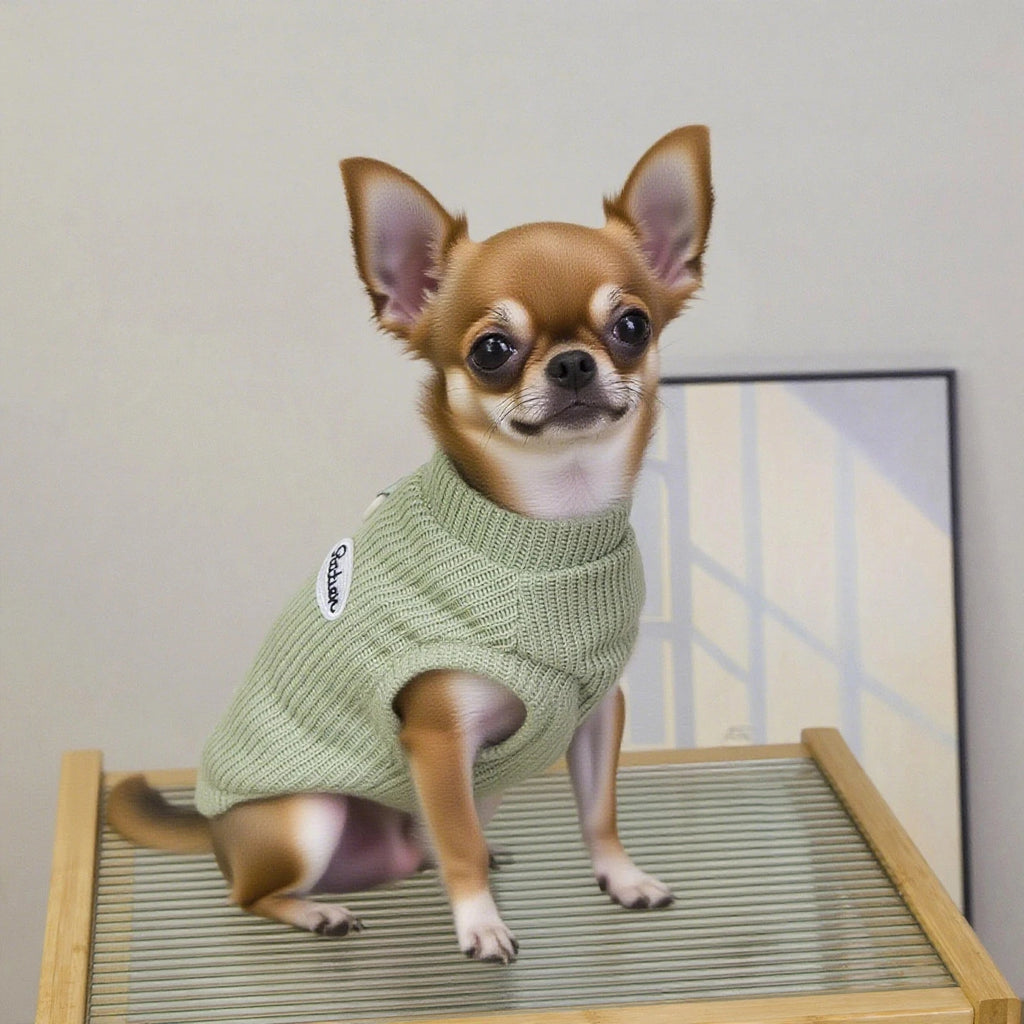 Knitted Pullover Dog Sweater – Winter Jumper for Small Dogs | S–XXL