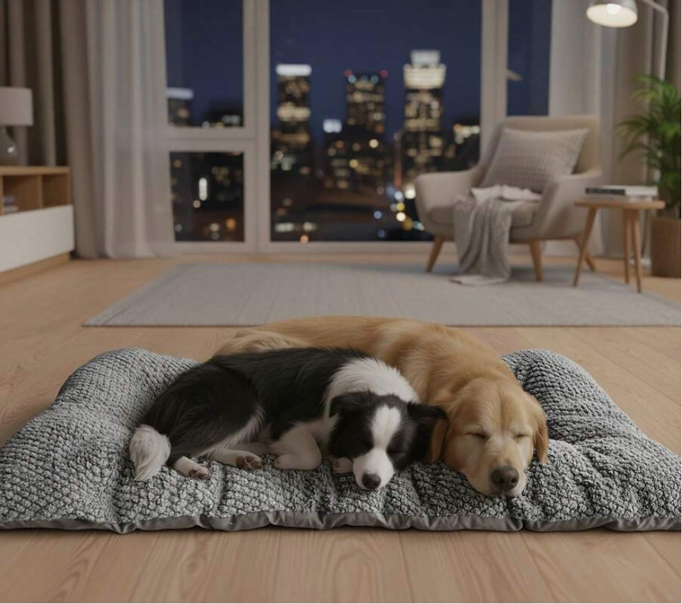 POOCH COMFORT - Grey Large Soft & Warm Pet Bed Mat (Voted No.1 for Pet comfort)