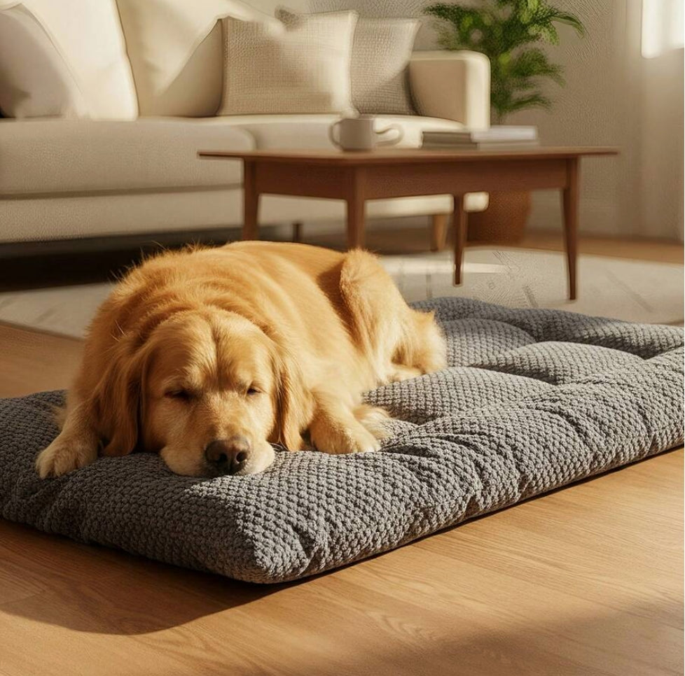 POOCH COMFORT - Grey Large Soft & Warm Pet Bed Mat (Voted No.1 for Pet comfort)