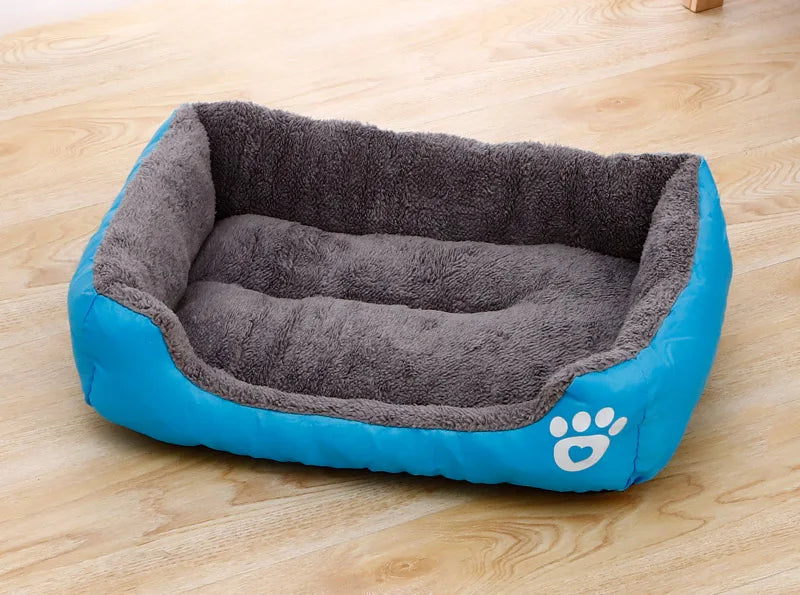 Corduroy Animal Print Pet Mat – Soft Breathable Dog & Cat Cushion | 5 Sizes