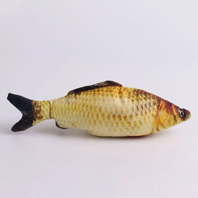 Realistic Fish Cat Toy – PP Cotton Plush Catnip-Style Chew & Tease Toy | 8 Designs