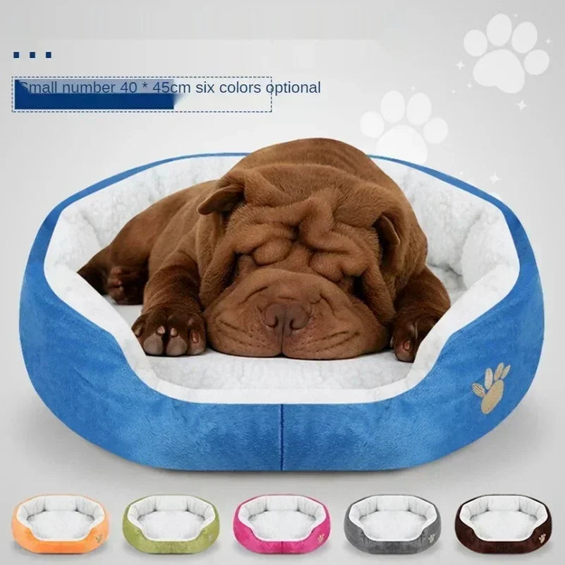 Plush Sofa Dog Bed – Warm Cashmere-Feel Pet Lounger for Dogs & Cats | 40x45cm