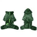 Dinosaur Pet Costume with Hood & Spiky Tail – Winter Jacket