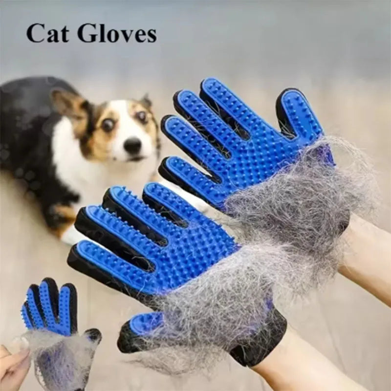 Pet Grooming & Deshedding Massage Glove