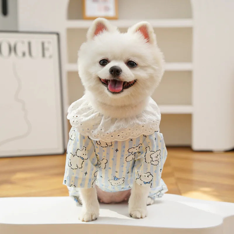 Cotton Dog Couple Pyjamas & Home Clothes – Spring & Autumn