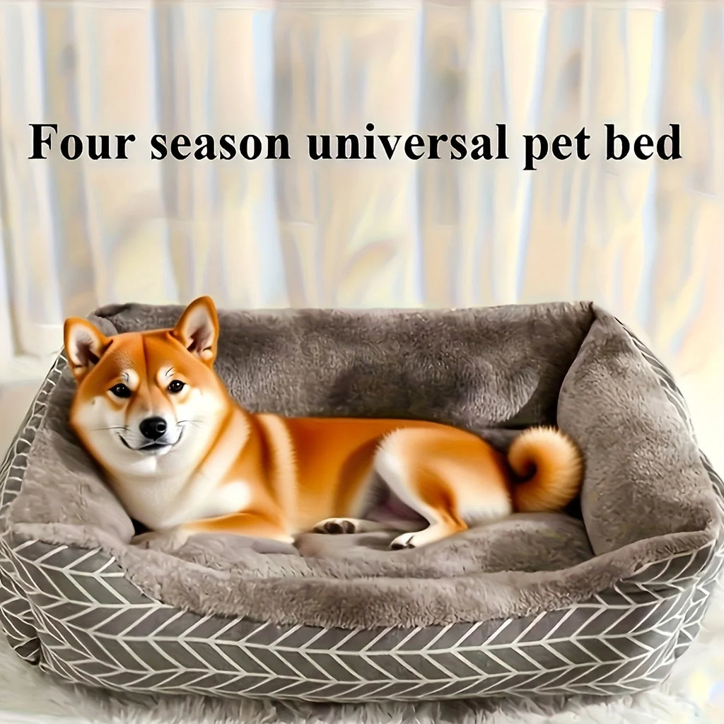 Ultra Soft Plush Round Dog Bed – Thick Cushioned Lounge for Dogs & Cats | M–XXL