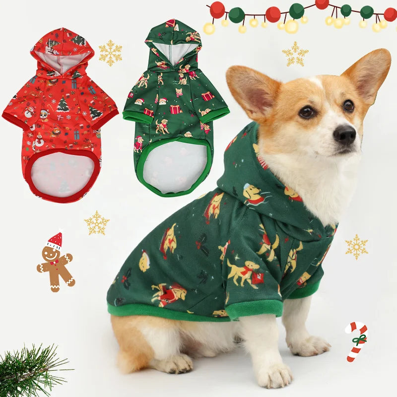 Christmas Dog Hoodie – Festive Holiday Jumper for Dogs | S–XXL