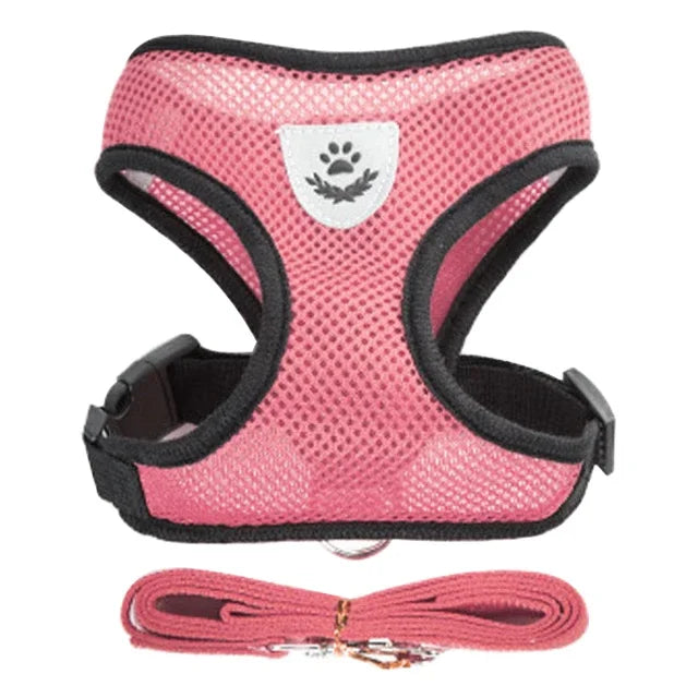 Adjustable Reflective Harness & Lead Set for Cats & Small Dogs | S, M & L