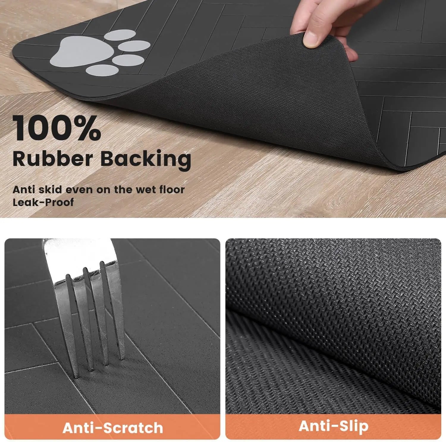 Diatomite Pet Feeding Mat – Absorbent, Durable, Quick-Dry Placemat for Dog & Cat Food Bowls | 3 Sizes