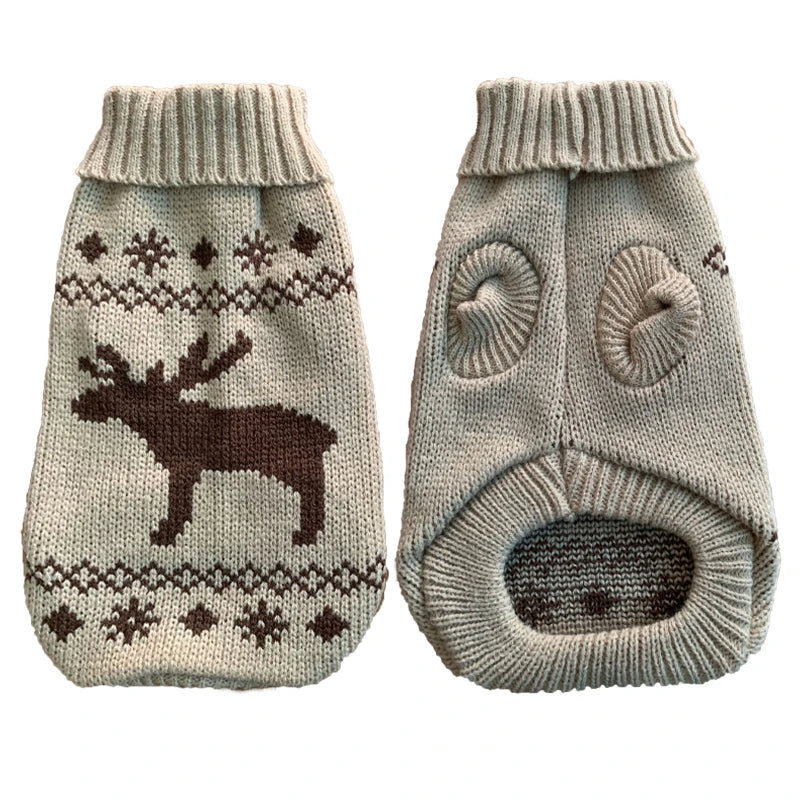BellyRub Luxury Festive Jumpers  – Warm Autumn & Winter Coat for Pets / 5 Styles