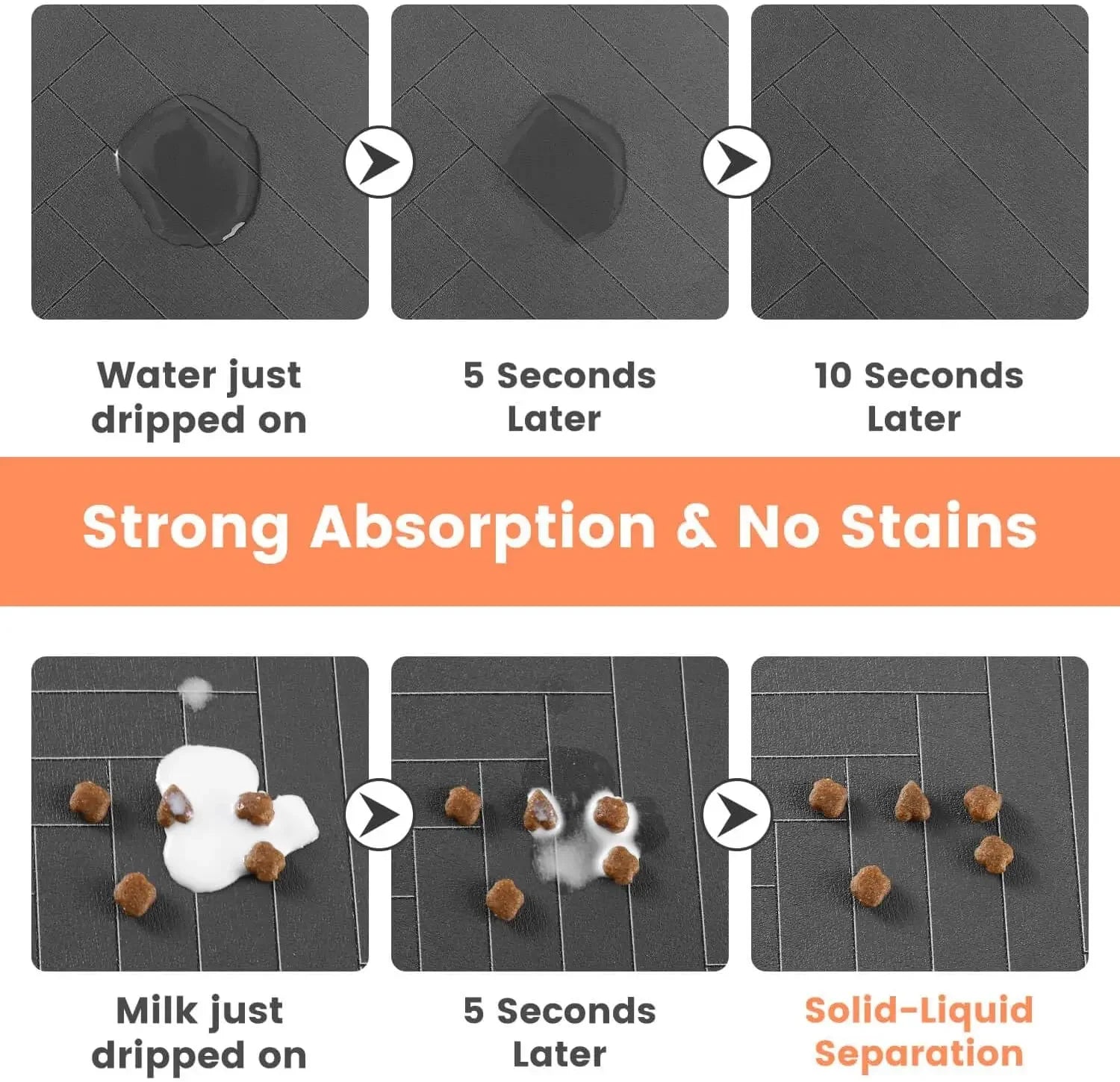 Diatomite Pet Feeding Mat – Absorbent, Durable, Quick-Dry Placemat for Dog & Cat Food Bowls | 3 Sizes