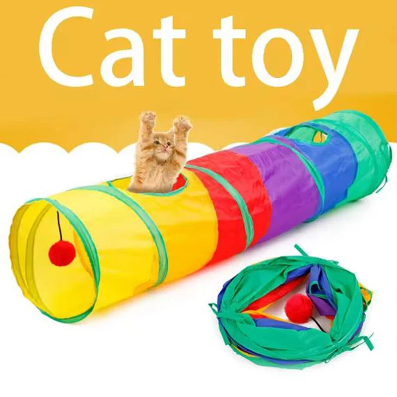 Collapsible Pet Tunnel Play Toy – Indoor & Outdoor Use (For Dogs & Cats)