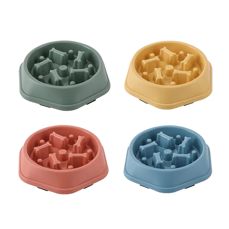 Anti-Choke Slow Feed Pet Bowl – Non-Slip Maze Design (Several Colours & Designs to Pick)