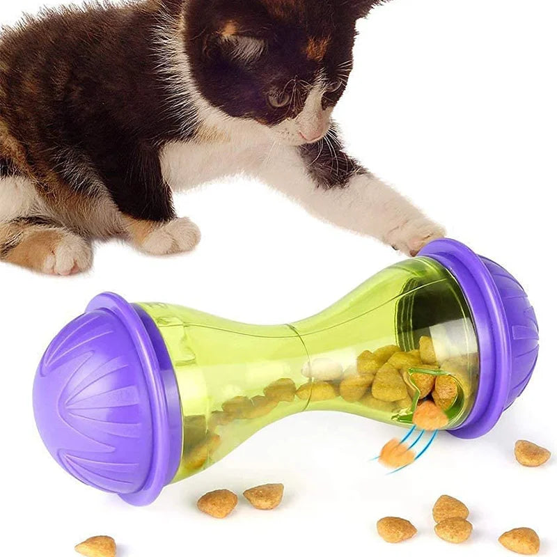 Interactive Cat/Dog Food Tumbler & Treat Dispenser Ball