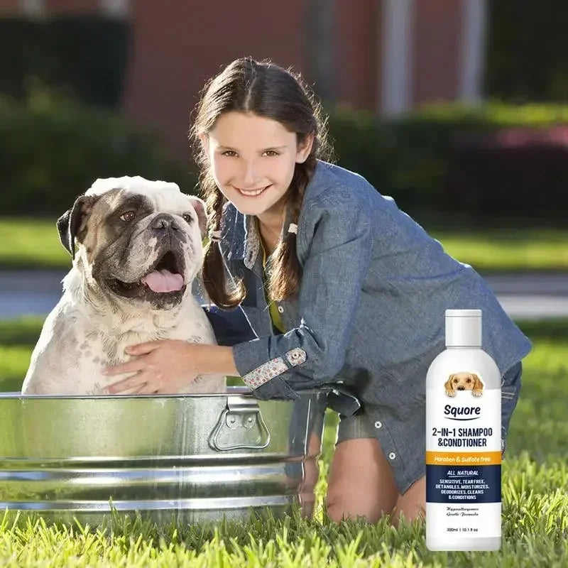 2-in-1 Natural Puppy Shampoo & Conditioner 300ml – pH Balanced