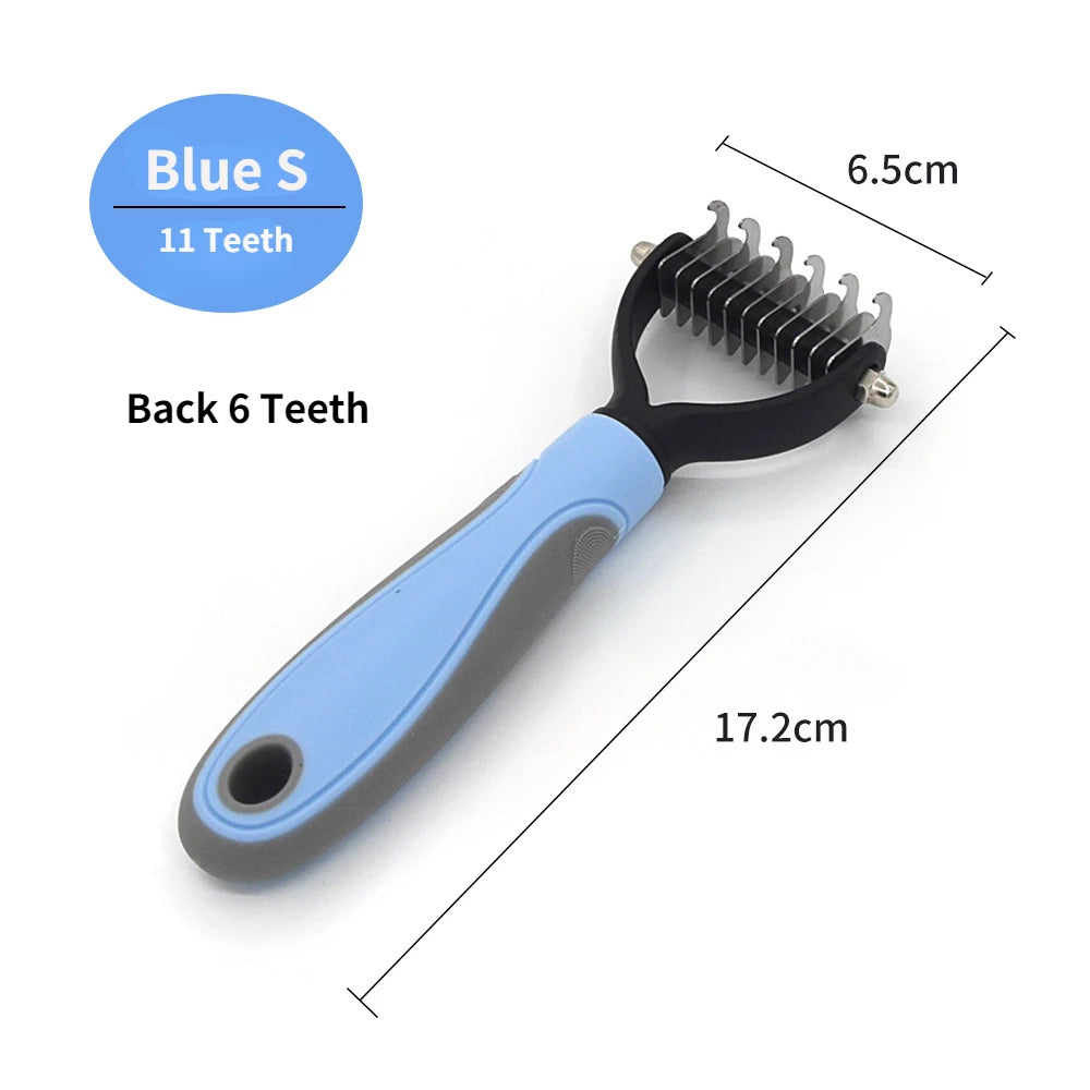 Professional Pet Deshedding Brush & Knot Cutter