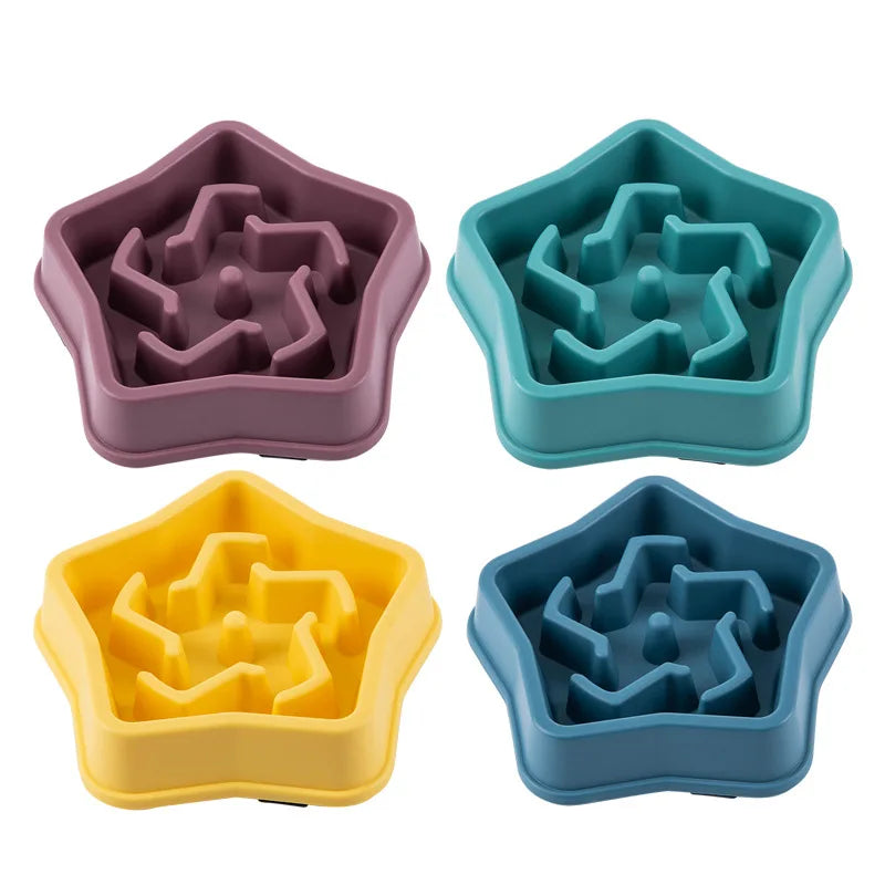 Anti-Choke Slow Feed Pet Bowl – Non-Slip Maze Design (Several Colours & Designs to Pick)