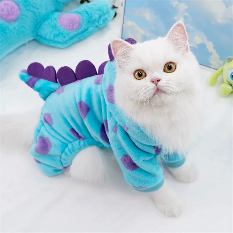 Dinosaur Plush 4-Leg Jumpsuit Pet Costume